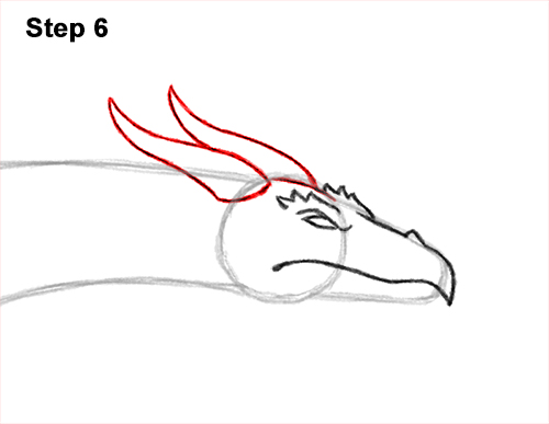 Draw a Flying Wind Dragon 6 How to Draw a Wind Dragon Flying Wings 6