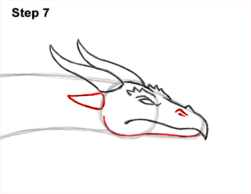 Draw a Flying Wind Dragon 7 How to Draw a Wind Dragon Flying Wings 7
