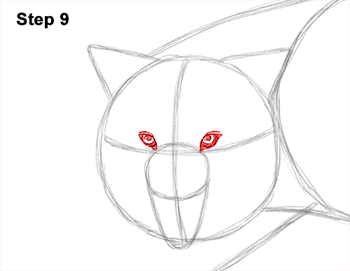 Wolf Growling Drawing 9 Draw Wolf Snarling 9