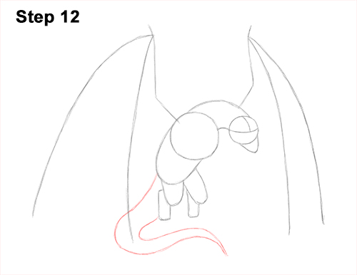 How to Draw Wyvern Dragon Wings Flying 12