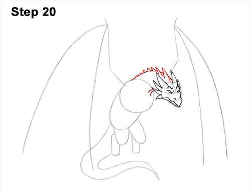 How to Draw Wyvern Dragon 20 How to Draw Wyvern Dragon Wings Flying 20