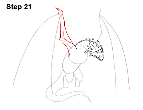 How to Draw Wyvern Dragon 21 How to Draw Wyvern Dragon Wings Flying 21
