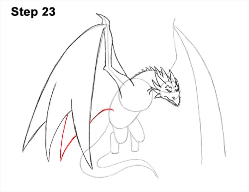 How to Draw Wyvern Dragon 23 How to Draw Wyvern Dragon Wings Flying 23