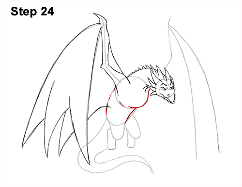 How to Draw Wyvern Dragon 24 How to Draw Wyvern Dragon Wings Flying 24