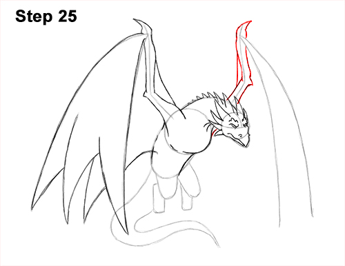 How to Draw Wyvern Dragon 25 How to Draw Wyvern Dragon Wings Flying 25