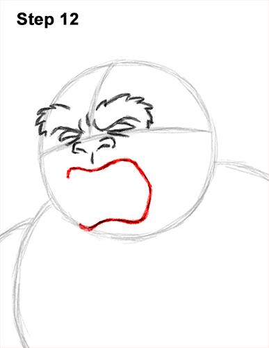 How to Draw a Yeti Abominable Snowman Monster 12