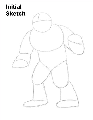 Draw a Yeti Abominable Snowman Guidelines How to Draw a Yeti Abominable Snowman Monster Guide Lines